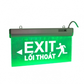 Đèn LED Exit Chỉ dẫn 1 mặt 2W D CD01 40x20/2.2W